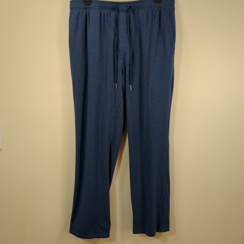 Autograph men's blue loungewear tie waist lightweight pants , size - L